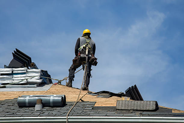 Professional Roof Replacement technician working in Grassy Creek, NC